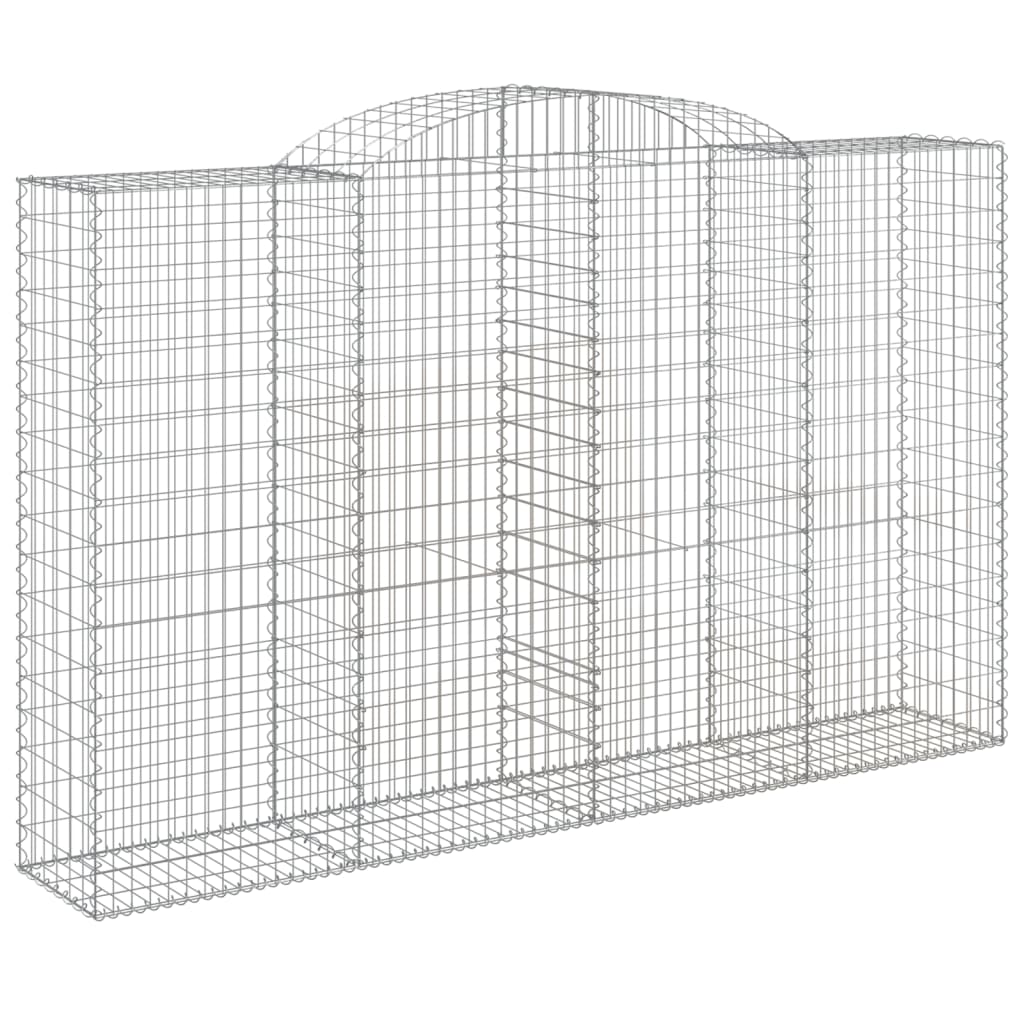 Cesti Gabbioni ad Arco 5 pz 300x50x180/200 cm Ferro Zincato