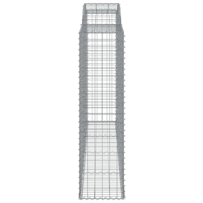 Cesti Gabbioni ad Arco 10 pz 300x50x180/200 cm Ferro Zincato