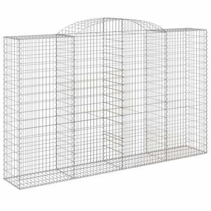 Cesti Gabbioni ad Arco 11 pz 300x50x180/200 cm Ferro Zincato