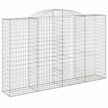 Cesti Gabbioni ad Arco 15 pz 300x50x180/200 cm Ferro Zincato