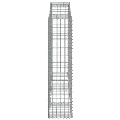 Cesti Gabbioni ad Arco 5 pz 300x50x200/220 cm Ferro Zincato