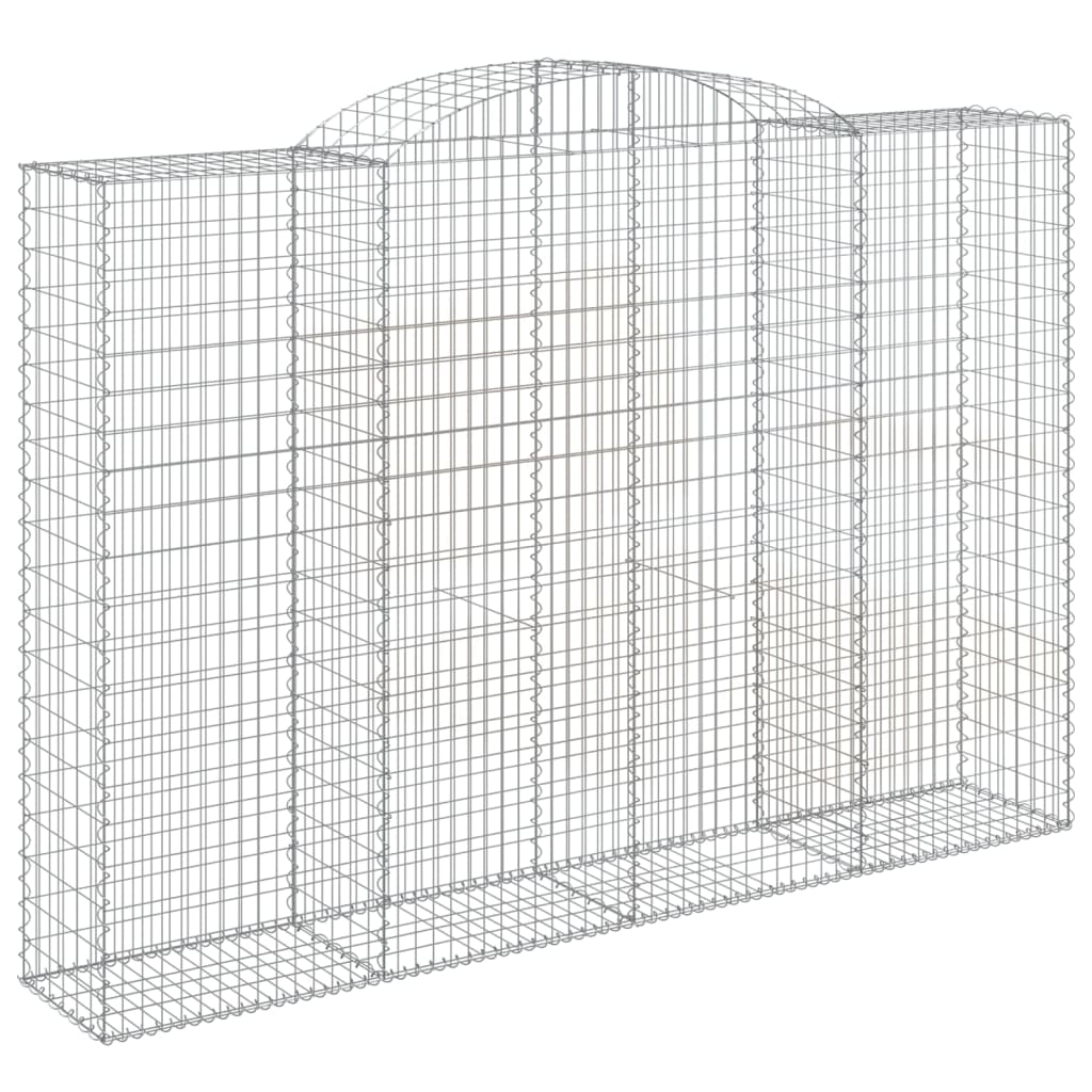 Cesti Gabbioni ad Arco 8 pz 300x50x200/220 cm Ferro Zincato