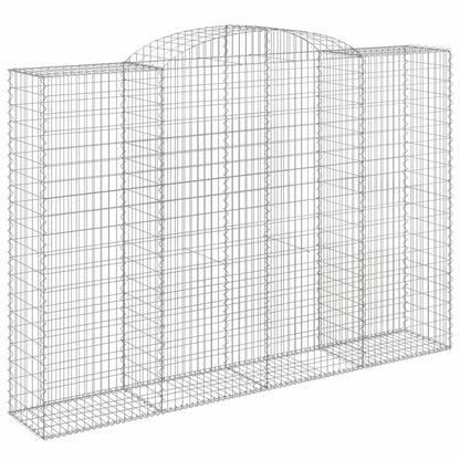 Cesti Gabbioni ad Arco 12 pz 300x50x200/220 cm Ferro Zincato