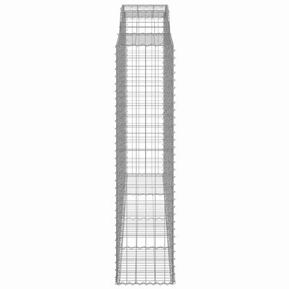 Cesti Gabbioni ad Arco 12 pz 300x50x200/220 cm Ferro Zincato