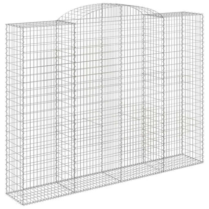 Cesti Gabbioni ad Arco 4 pz 300x50x220/240 cm Ferro Zincato