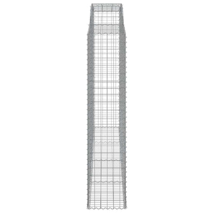 Cesti Gabbioni ad Arco 4 pz 300x50x220/240 cm Ferro Zincato