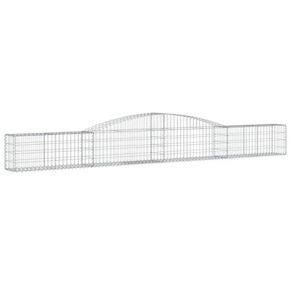Cesti Gabbioni ad Arco 6 pz 400x30x40/60 cm Ferro Zincato