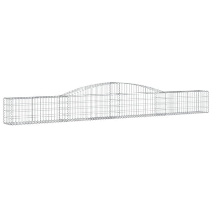 Cesti Gabbioni ad Arco 8 pz 400x30x40/60 cm Ferro Zincato