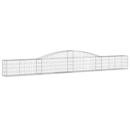 Cesti Gabbioni ad Arco 9 pz 400x30x40/60 cm Ferro Zincato