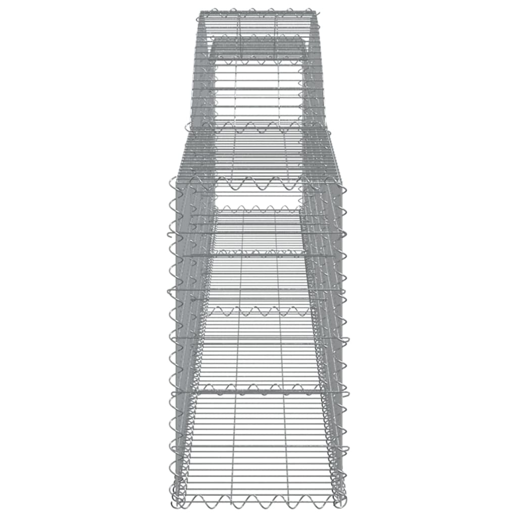 Cesti Gabbioni ad Arco 10 pz 400x30x60/80 cm Ferro Zincato