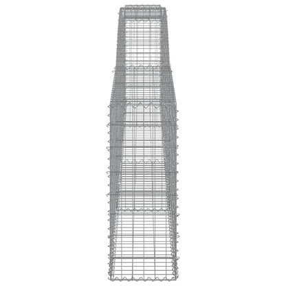 Cesti Gabbioni ad Arco 6 pz 400x30x80/100 cm Ferro Zincato
