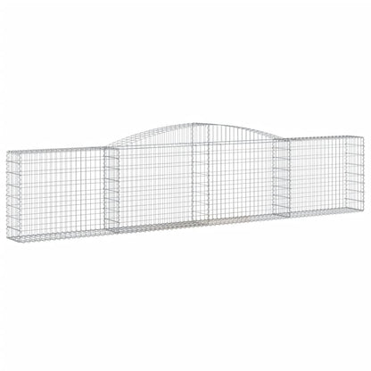 Cesti Gabbioni ad Arco 15 pz 400x30x80/100 cm Ferro Zincato