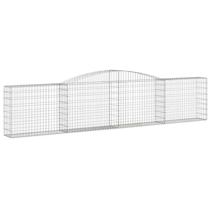 Cesti Gabbioni ad Arco 20 pz 400x30x80/100 cm Ferro Zincato