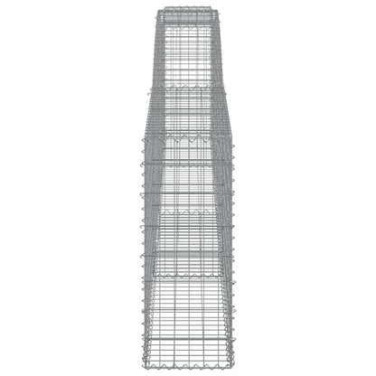 Cesti Gabbioni ad Arco 20 pz 400x30x80/100 cm Ferro Zincato