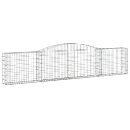 Cesti Gabbioni ad Arco 25 pz 400x30x80/100 cm Ferro Zincato