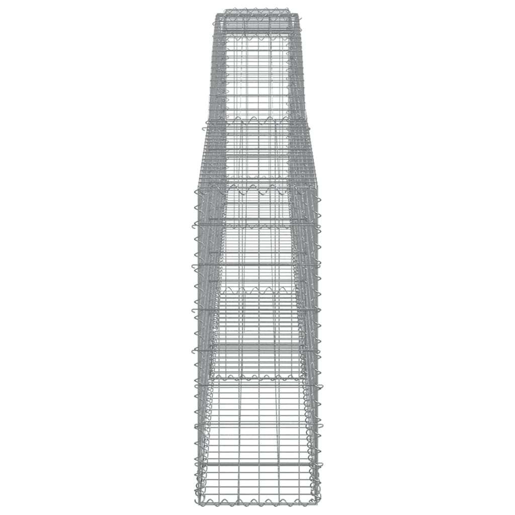 Cesti Gabbioni ad Arco 25 pz 400x30x80/100 cm Ferro Zincato