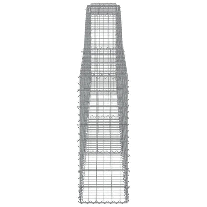 Cesti Gabbioni ad Arco 25 pz 400x30x80/100 cm Ferro Zincato