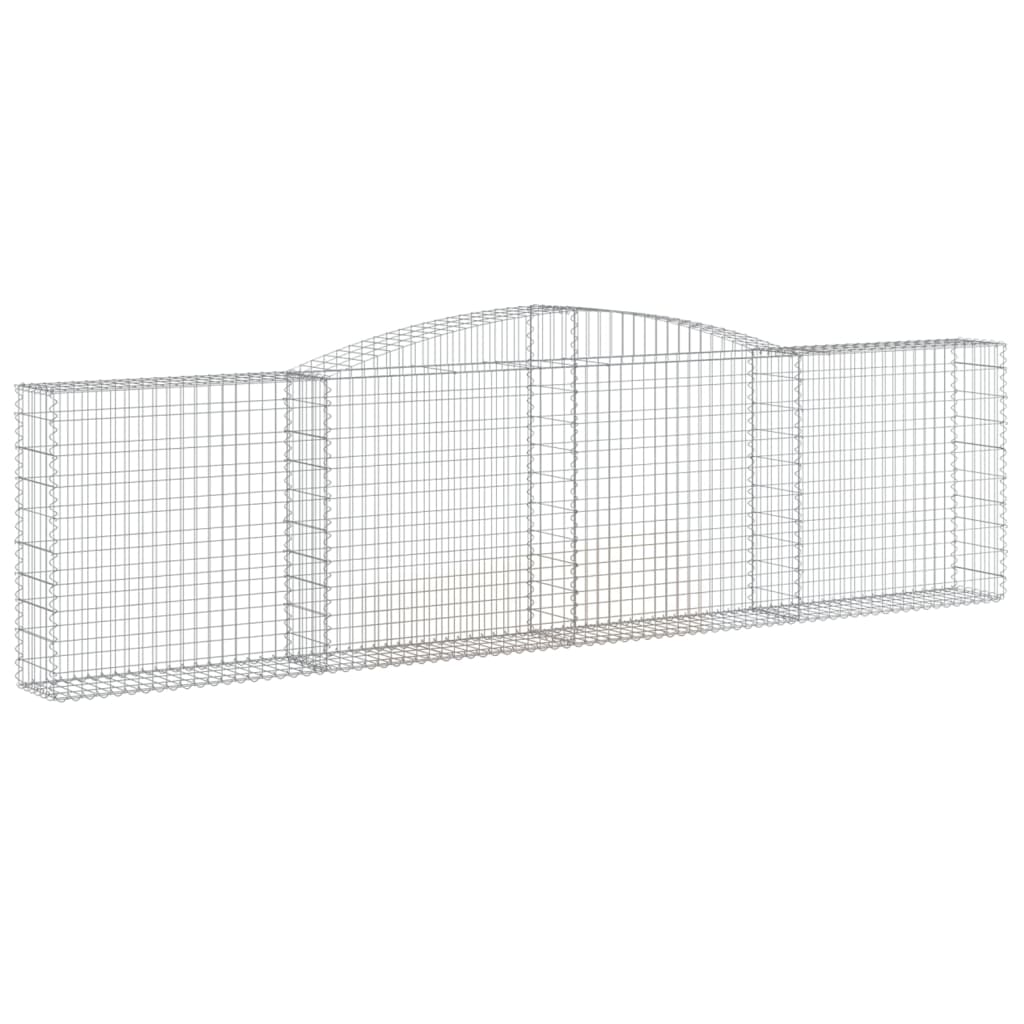 Cesti Gabbioni ad Arco 5 pz 400x30x100/120 cm Ferro Zincato