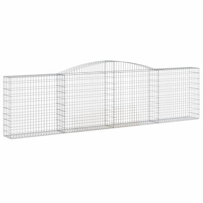 Cesti Gabbioni ad Arco 8 pz 400x30x100/120 cm Ferro Zincato