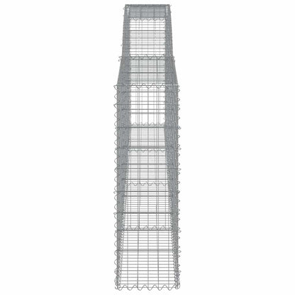 Cesti Gabbioni ad Arco 8 pz 400x30x100/120 cm Ferro Zincato