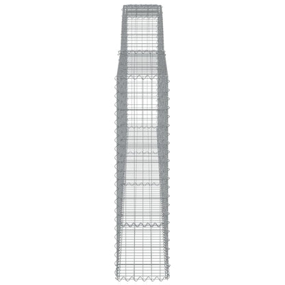 Cesti Gabbioni ad Arco 5 pz 400x30x120/140 cm Ferro Zincato