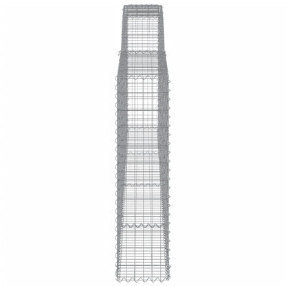 Cesti Gabbioni ad Arco 10 pz 400x30x120/140 cm Ferro Zincato