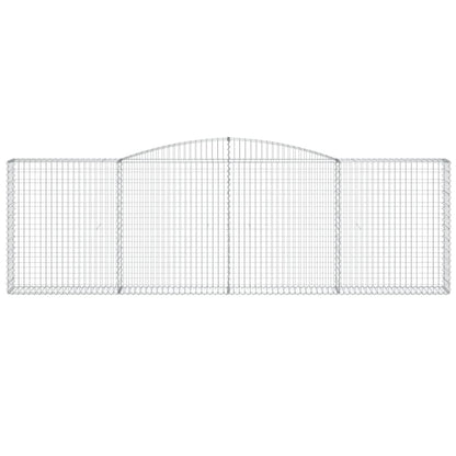 Cesti Gabbioni ad Arco 20 pz 400x30x120/140 cm Ferro Zincato