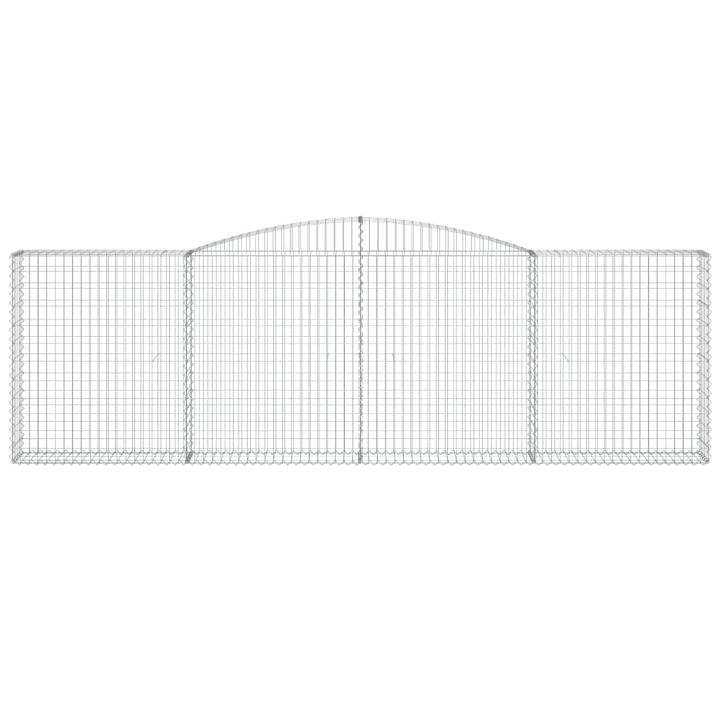 Cesti Gabbioni ad Arco 25 pz 400x30x120/140 cm Ferro Zincato