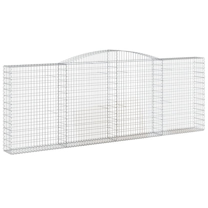 Cesti Gabbioni ad Arco 2 pz 400x30x140/160 cm Ferro Zincato