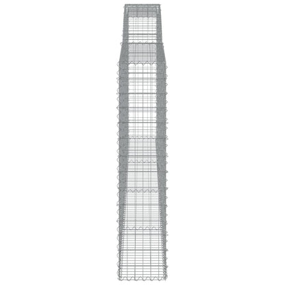 Cesti Gabbioni ad Arco 2 pz 400x30x140/160 cm Ferro Zincato