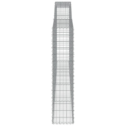 Cesti Gabbioni ad Arco 5 pz 400x30x140/160 cm Ferro Zincato