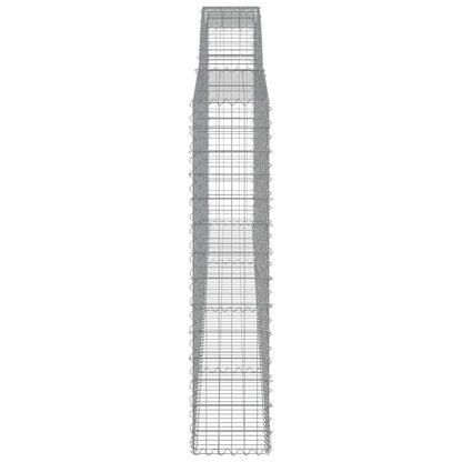 Cesti Gabbioni ad Arco 6 pz 400x30x140/160 cm Ferro Zincato