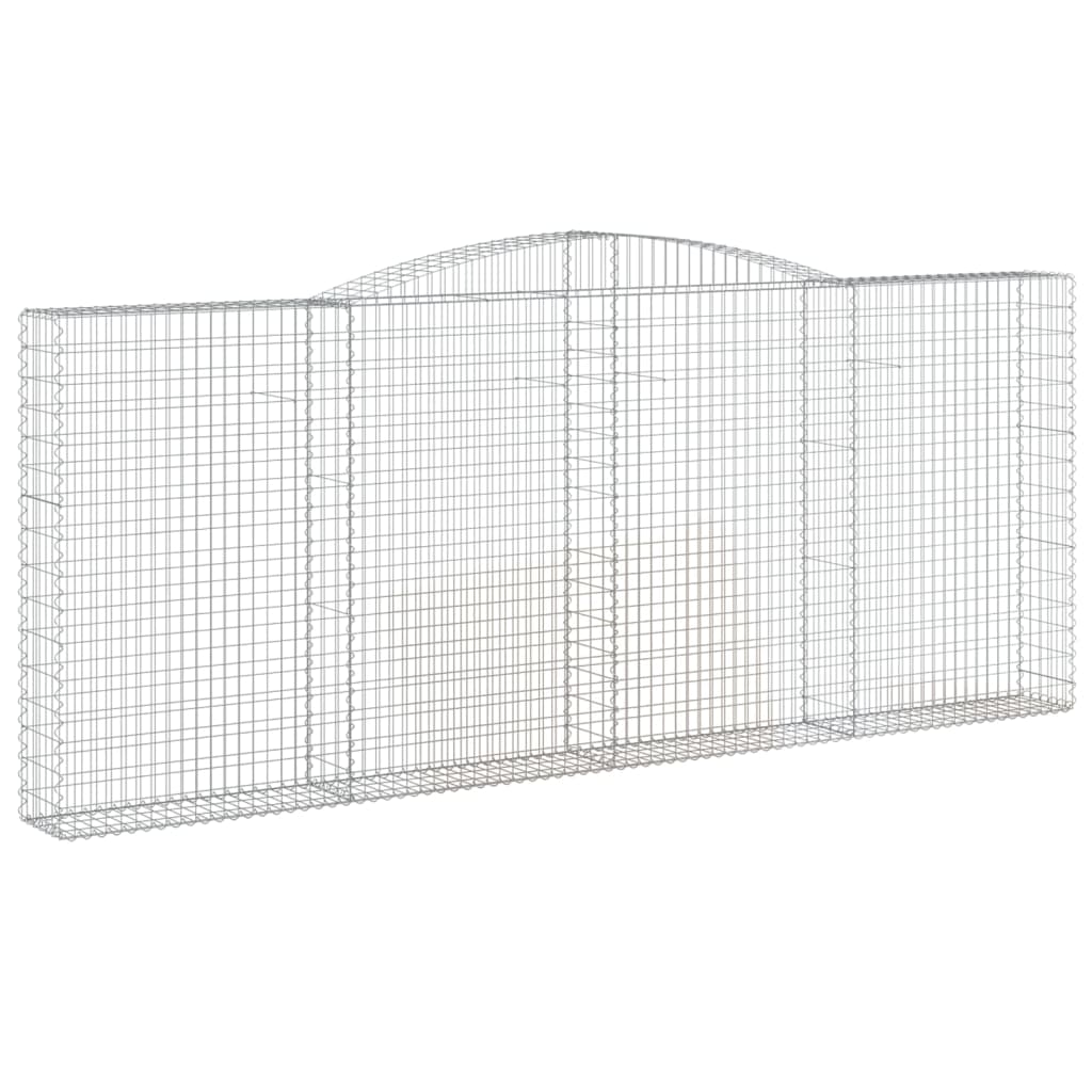 Cesti Gabbioni ad Arco 5 pz 400x30x160/180 cm Ferro Zincato