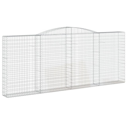 Cesti Gabbioni ad Arco 8 pz 400x30x160/180 cm Ferro Zincato