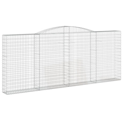 Cesti Gabbioni ad Arco 9 pz 400x30x160/180 cm Ferro Zincato