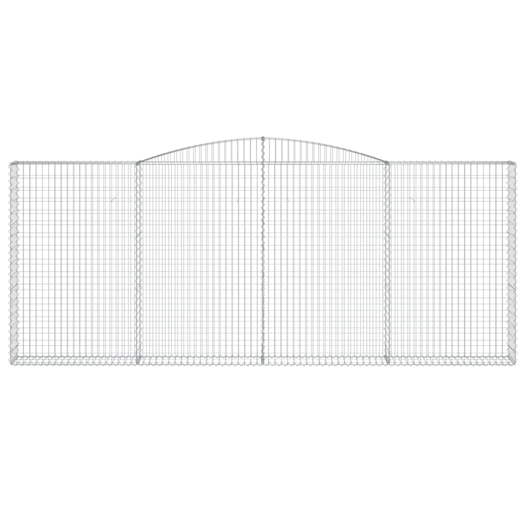 Cesti Gabbioni ad Arco 9 pz 400x30x160/180 cm Ferro Zincato