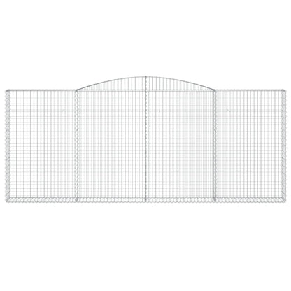 Cesti Gabbioni ad Arco 9 pz 400x30x160/180 cm Ferro Zincato