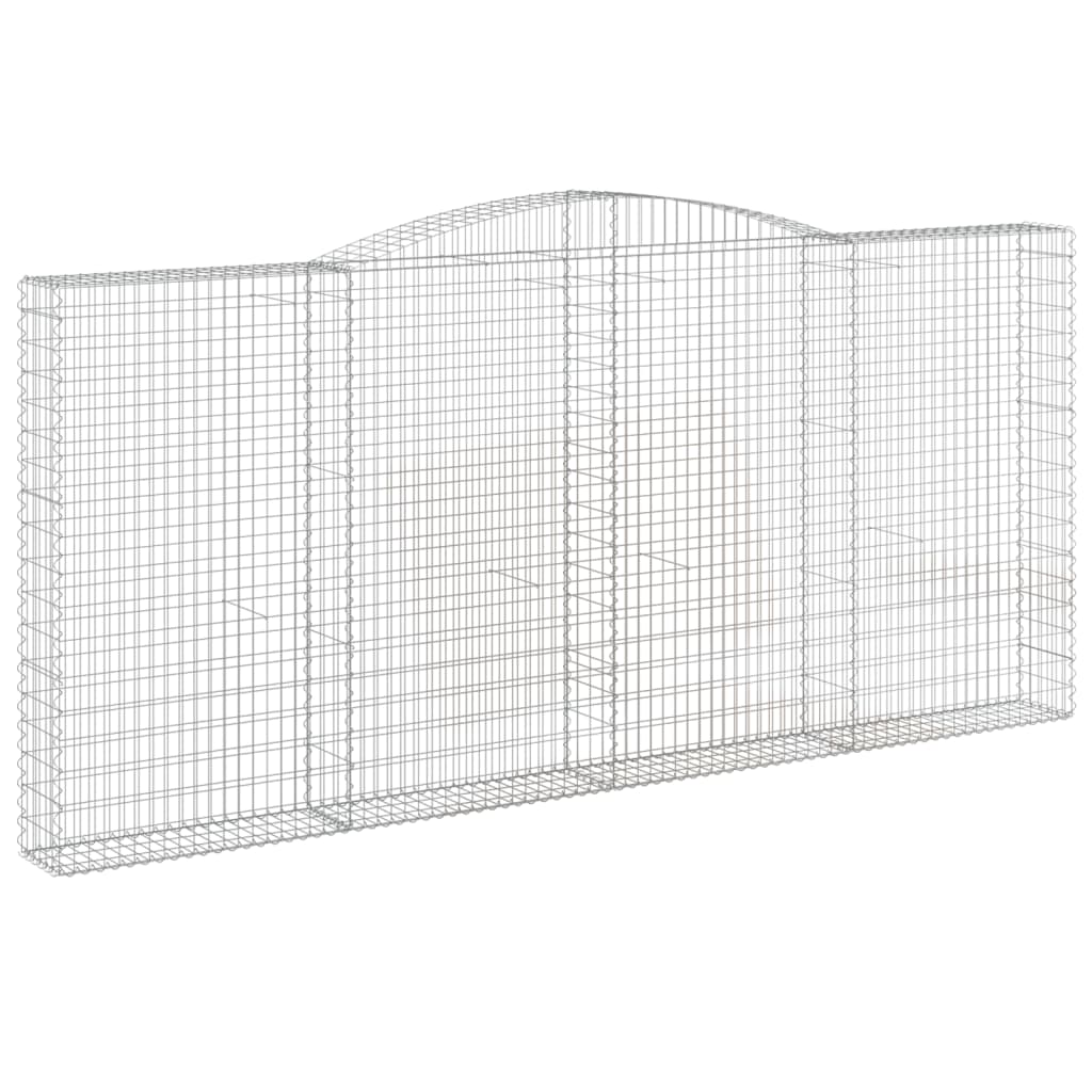 Cesti Gabbioni ad Arco 2 pz 400x30x180/200 cm Ferro Zincato