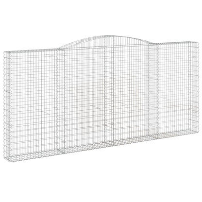 Cesti Gabbioni ad Arco 2 pz 400x30x180/200 cm Ferro Zincato