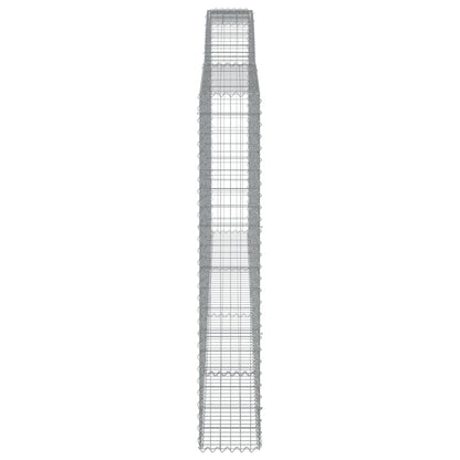Cesti Gabbioni ad Arco 2 pz 400x30x180/200 cm Ferro Zincato