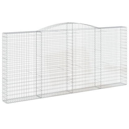 Cesti Gabbioni ad Arco 3 pz 400x30x180/200 cm Ferro Zincato