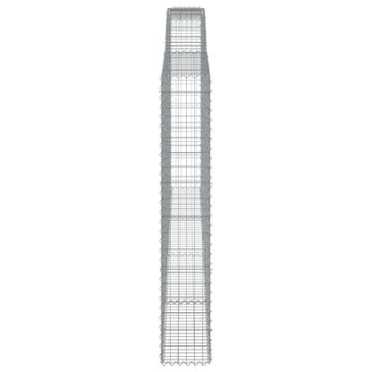 Cesti Gabbioni ad Arco 6 pz 400x30x180/200 cm Ferro Zincato