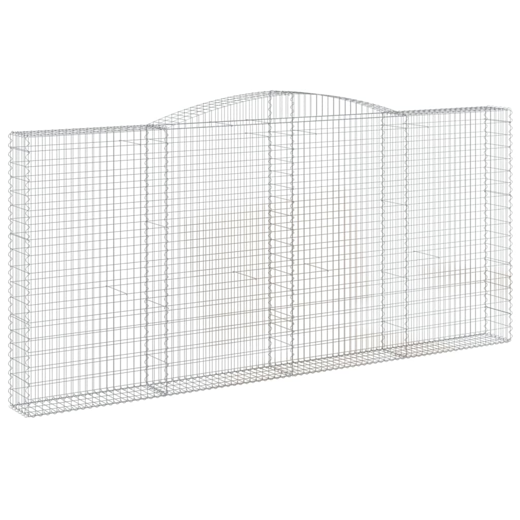 Cesti Gabbioni ad Arco 7 pz 400x30x180/200 cm Ferro Zincato