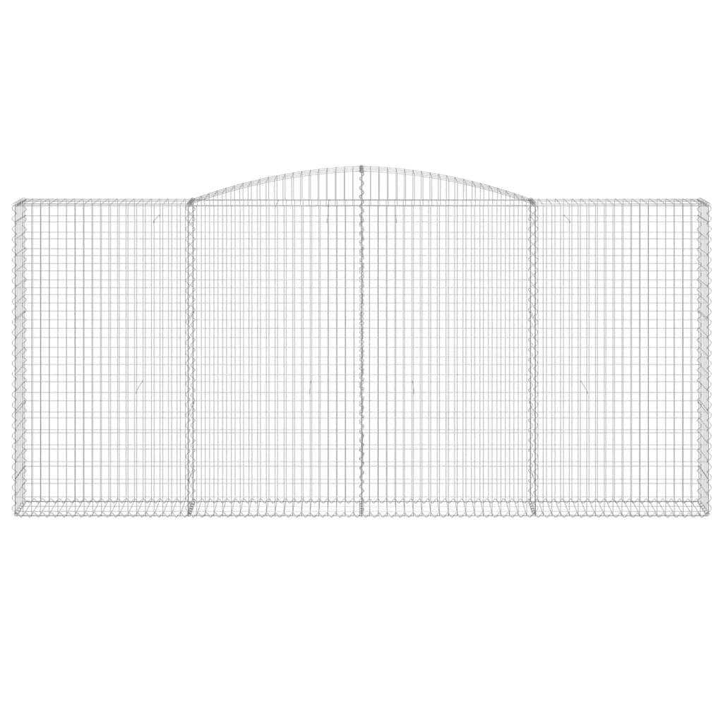 Cesti Gabbioni ad Arco 8 pz 400x30x180/200 cm Ferro Zincato