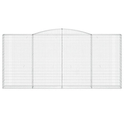 Cesti Gabbioni ad Arco 8 pz 400x30x180/200 cm Ferro Zincato