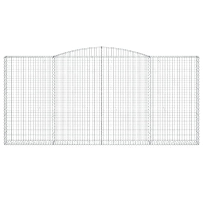 Cesti Gabbioni ad Arco 9 pz 400x30x180/200 cm Ferro Zincato