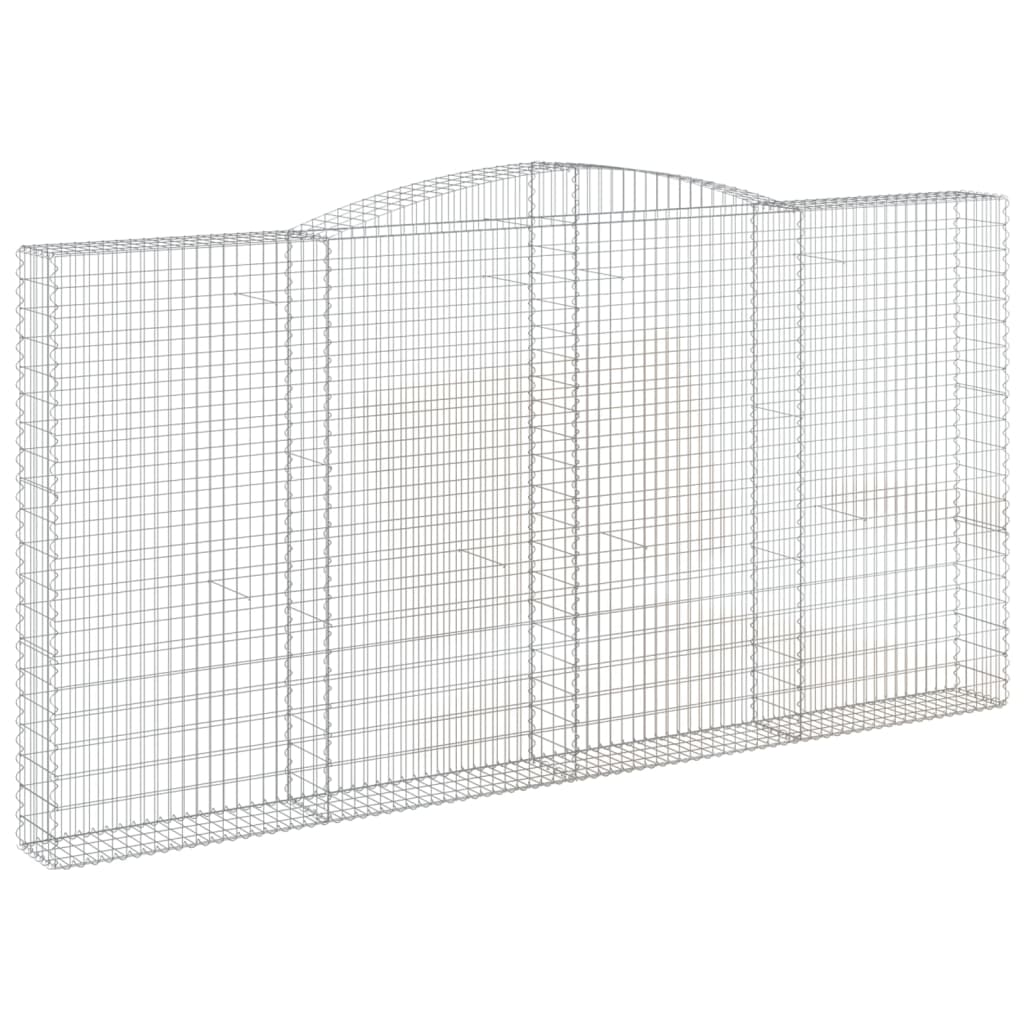 Cesti Gabbioni ad Arco 2 pz 400x30x200/220 cm Ferro Zincato
