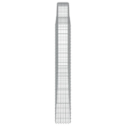 Cesti Gabbioni ad Arco 3 pz 400x30x200/220 cm Ferro Zincato