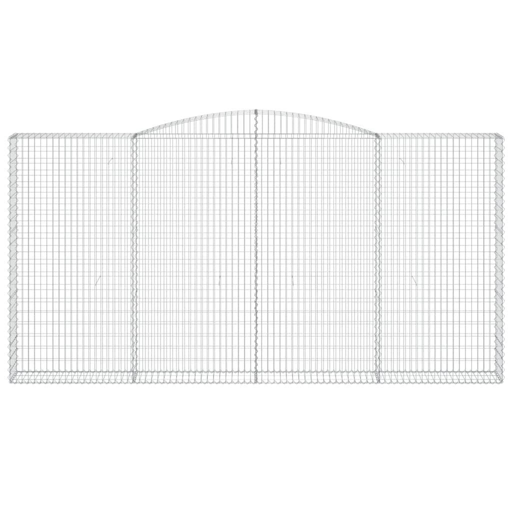 Cesti Gabbioni ad Arco 4 pz 400x30x200/220 cm Ferro Zincato