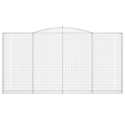 Cesti Gabbioni ad Arco 4 pz 400x30x200/220 cm Ferro Zincato